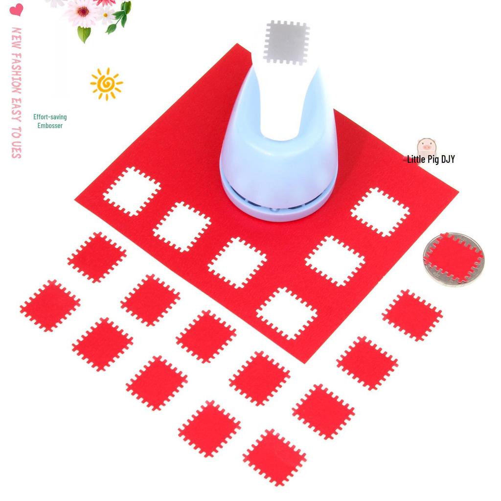 Effortless Stamp & Flower Punch Embosser for DIY Scrapbooking and Photo Frames