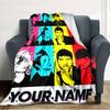 Name Custom Super Junior Print Flannel Blanket High Quality Warm Comfortable Cover for All Seasons Perfect for Gifts Home Decor