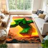 Minecraft Creeper Explosion Non-Slip Home Carpet Design for Living Room Bedroom Office Decor Gift with Vibrant Pattern and Comfortable