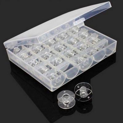 25 Pcs Sewing Machine Bobbins with Case