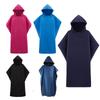 Poncho da surf per adulti con cappuccio in pile double-face - Asciugamano da spiaggia e per cambi ad asciugatura rapida.
