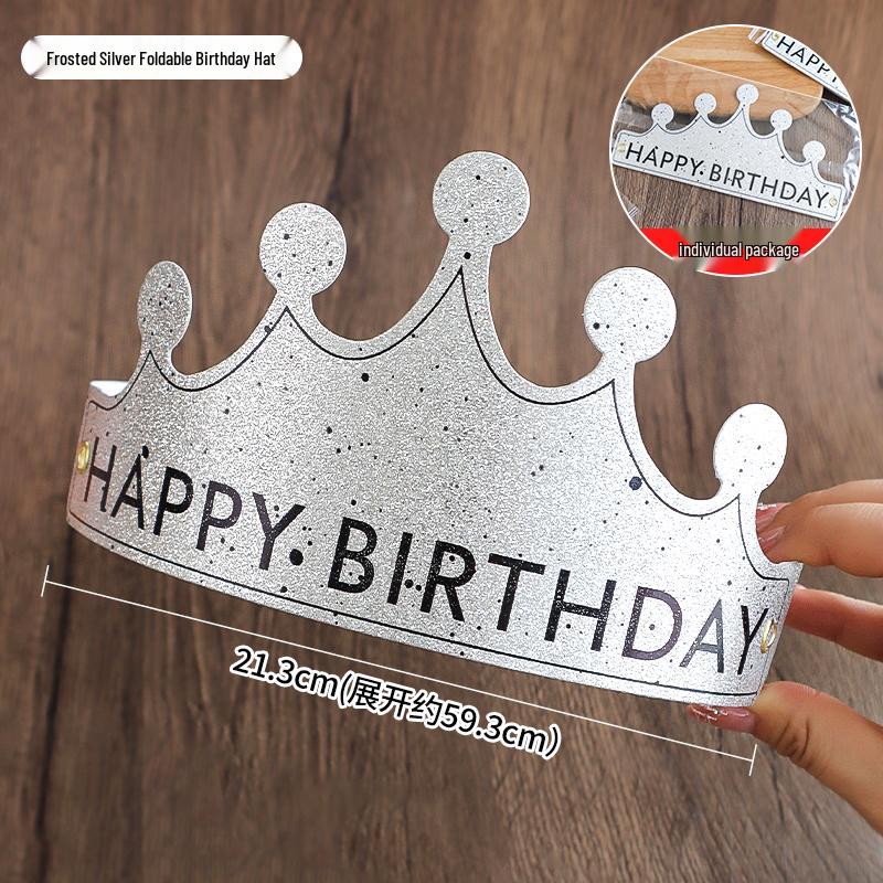 Creative Birthday Cake Pom-Pom Party Hat for Kids & Adults