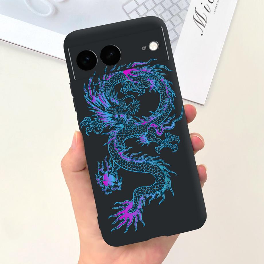 Für Google Pixel 7 Pro Hülle Weiche Silikon Handyhülle Für Pixel7 Google 7Pro Stoßfänger Niedliche Mode Cartoon Hülle Katze Mond Nacht Tasche