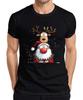 Weihnachtsmann Rentier Cartoon lustig Weihnachten Geschenk Kinder Herren T-Shirt