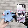Cute Cartoon Shockproof Phone Holder for Bikes and Electric Vehicles - Ideal for Navigation and Delivery Riders