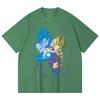 230 Gsm 100% Cotton Dragon Ball V64 Gohan Goku Print Unisex Heavy Cotton T Shirt