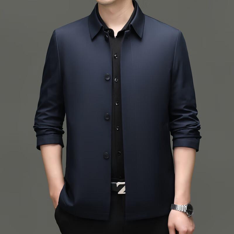 Firstview Men's Casual Lapel Long Sleeve Jacket FV25D1664