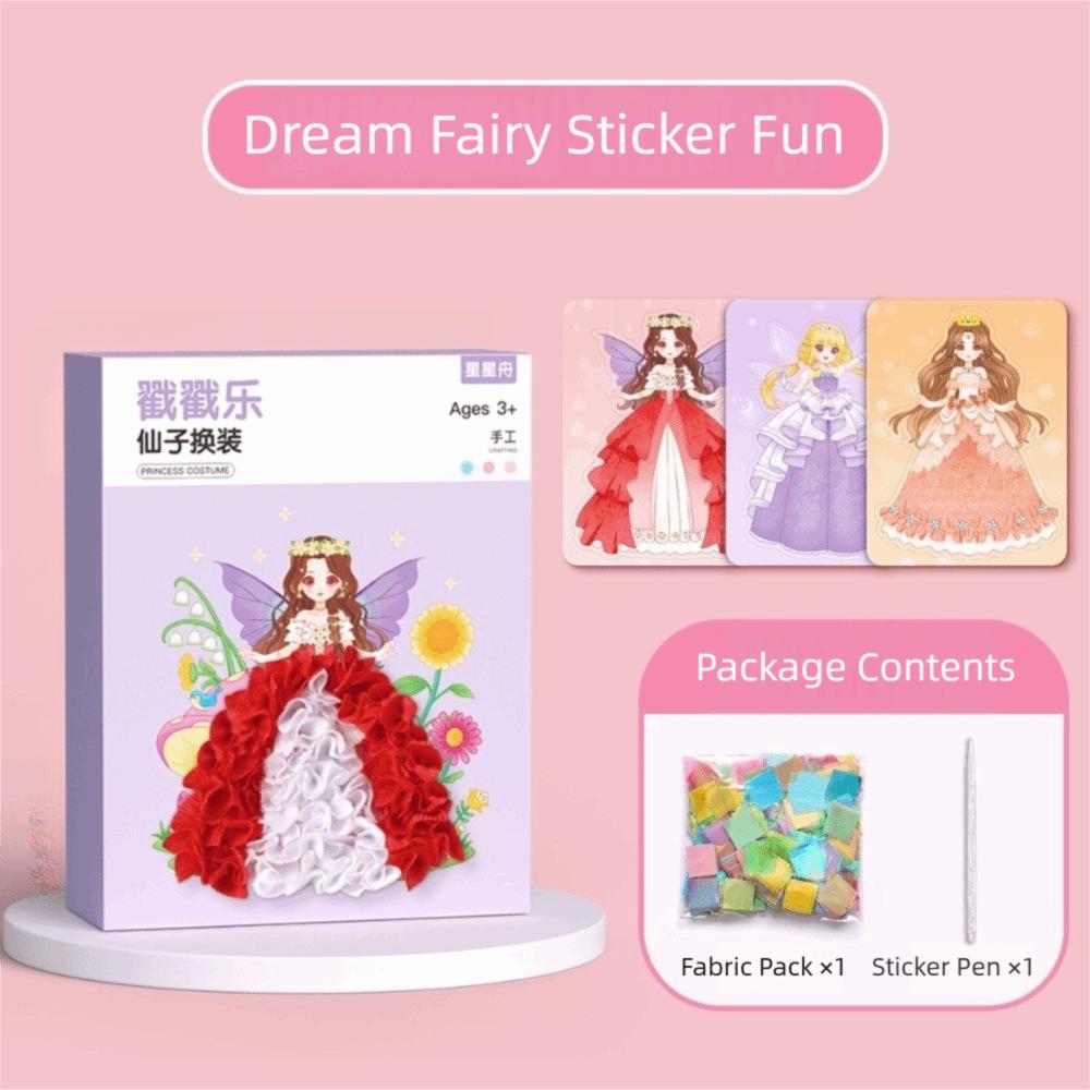 Creative Puzzle Puncture Painting Kit DIY Craft Fabric Poking Art Poke Drawing Craft Dress Up