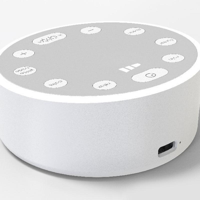 White Noise Machine Featuring LED Night Light And Timer Function For Improved Sleep Quality Stress Relief Device