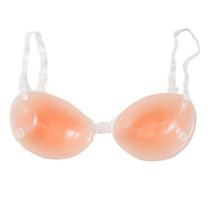 Silicone Breast Stickers: Strapless, Invisible, Lifting Bra for Women's Wedding Dresses and Summer Wear.