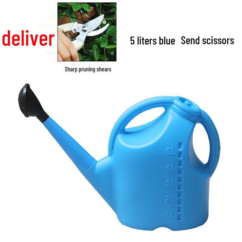 Large Capacity Garden Watering Can with Long Spout and Thickened Plastic