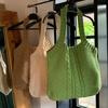 Literary Retro Knitting Bag Large Capacity Knitting Bag Twist Handbag Tote Bag Crossbody Bag Senior Ladies Bag