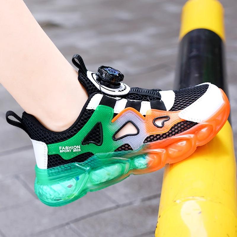 Jinjiang Boys Sandals 2025 Summer New Children's Sports Single Mesh Shoes Medium and Older Boys Mesh Breathable Shoes