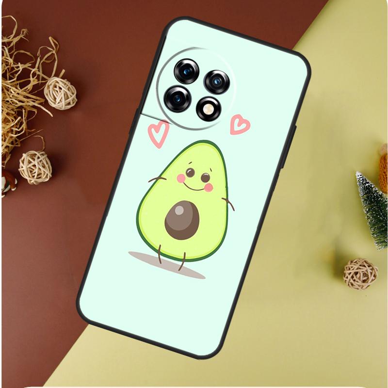 Cartoon Avocado For OnePlus Nord 4 CE 3 2 Lite N20 N30 9 10 Pro 8T 9RT 10T 10R 13R 12R 11 12 13 Phone Case
