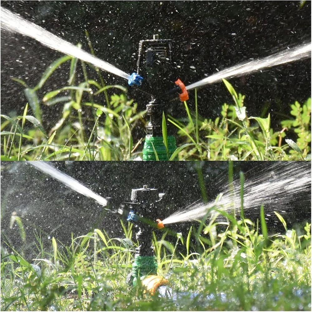 1/2 Inch Thread Water Spray Nozzle 360 Degree Rotating Sprinkler Head Impact Sprinkler  Lawn Yard
