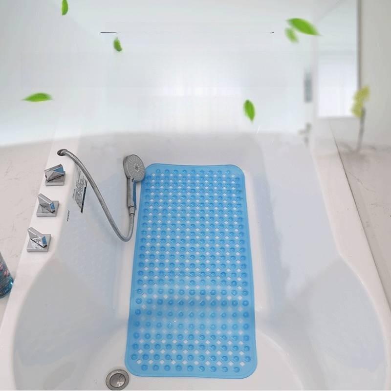 Pvc Shower Mat With Suction Cups For Bathroom Antislip Safety Nonslip Design