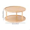 Organizer Seasoning Rack Cosmetic Storage Rotatable 2 Tier Makeup Tray Turntable Condiments