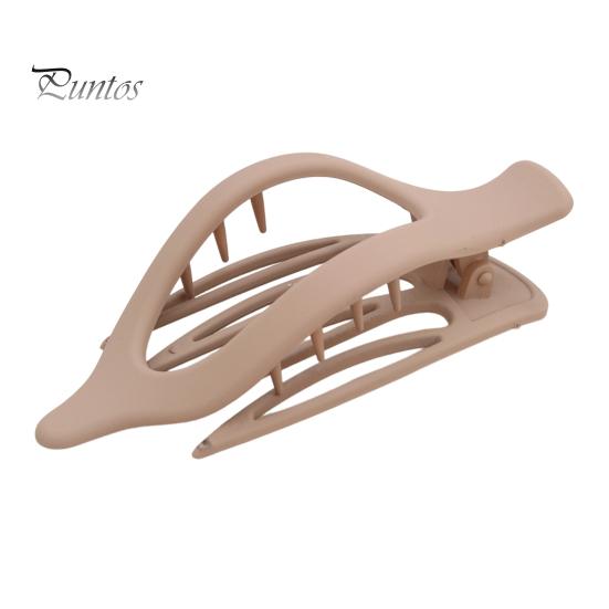 

Женская заколка для волос в форме листа, противоскользящая зубчатая шпилька для волос с затылком, удобный держатель для волос света кофе