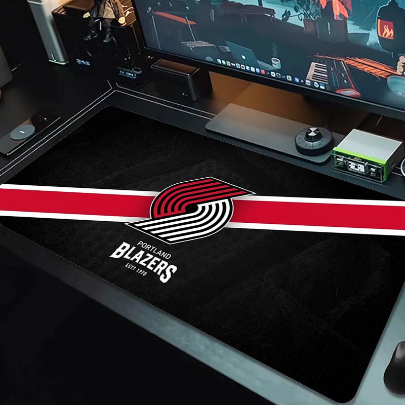 Portland Trail Blazers Mouse Pad Large Gaming Table Cushion Nonslip Laptop Tablet Big Mousepad Xxl Mat Mini Pc Playmat With Lock Edge