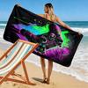 Gamepad-Print Strandtuch, Großes Weiches Schnelltrocknendes Handtuch für Strand Camping Schwimmen
