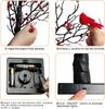 2025 60 LED Black Artificial Birch Lighting With Red Berry And Bird Parrots Battery Operated Tabletop Mini Artificial Tree Lamp