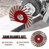 Diamond Saw Blade Set 1.57" Granite Marble Sandstone Cutting Tool Kit
