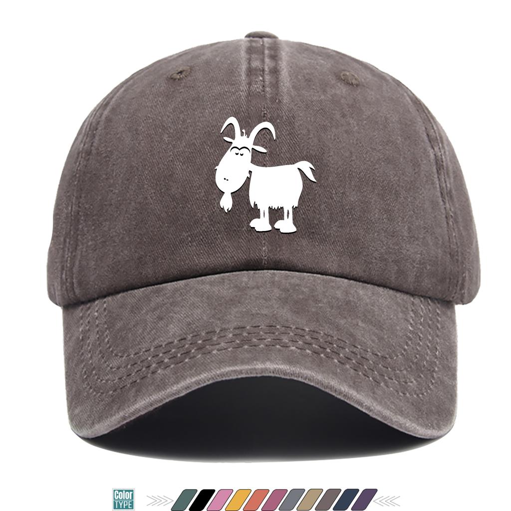 Simple Style Goat Print Truck Hat Is Comfortable, Breathable, Fashionable and Beautiful