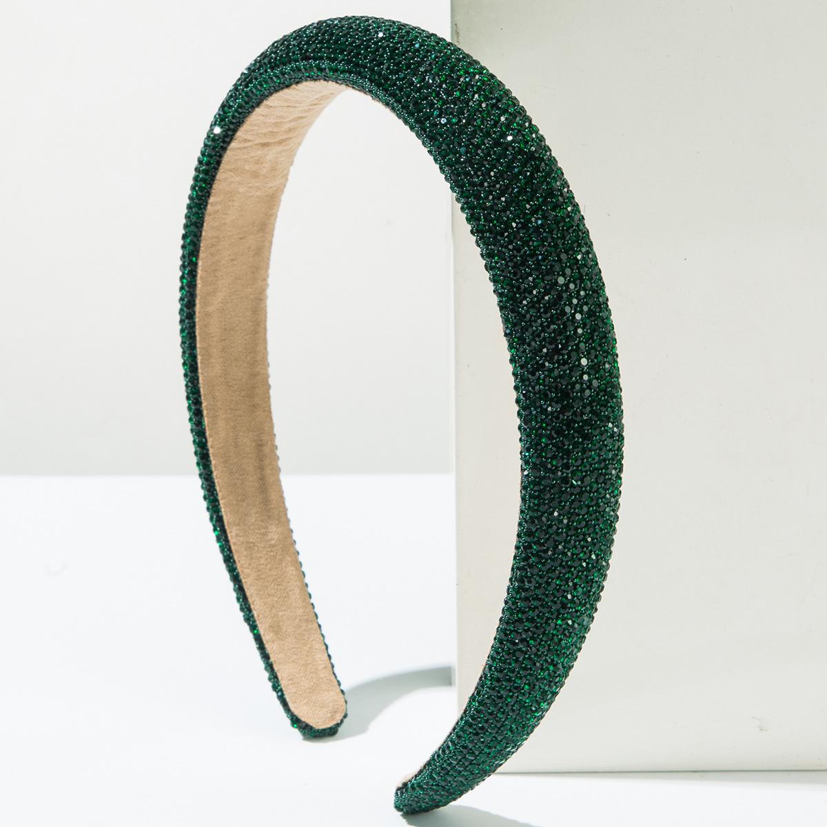 

New High-end Sponge High-crown Hairband, Fashionable and Versatile Hairpin for Updos, Face-washing Hair Accessory зелёный