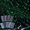 Colorful Starry Sky Luminous Wall Decals - Self-Adhesive Fluorescent Meteor Decorations for Children's Rooms and Cabinets