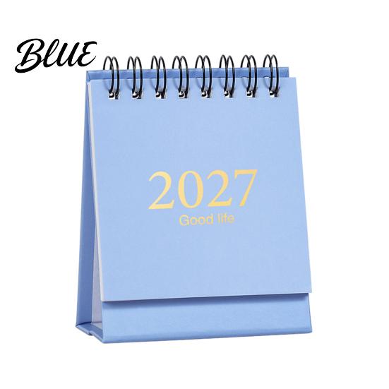 Professional Planning Calendar Desktop Planner Desk Calendar Standing Flip 2027-2028 Mini 18 Month from Jan.