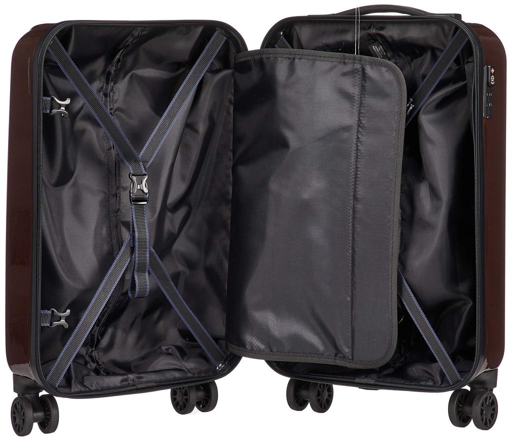 Hiro DBC Hot Cellars Carry-On Suitcase, 30L, 48cm, 2.6kg, Carbon Wine, with Warranty