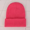 Unisex Fluorescent Acrylic Beanie – European and American Candy Color Knit Hat for Autumn and Winter