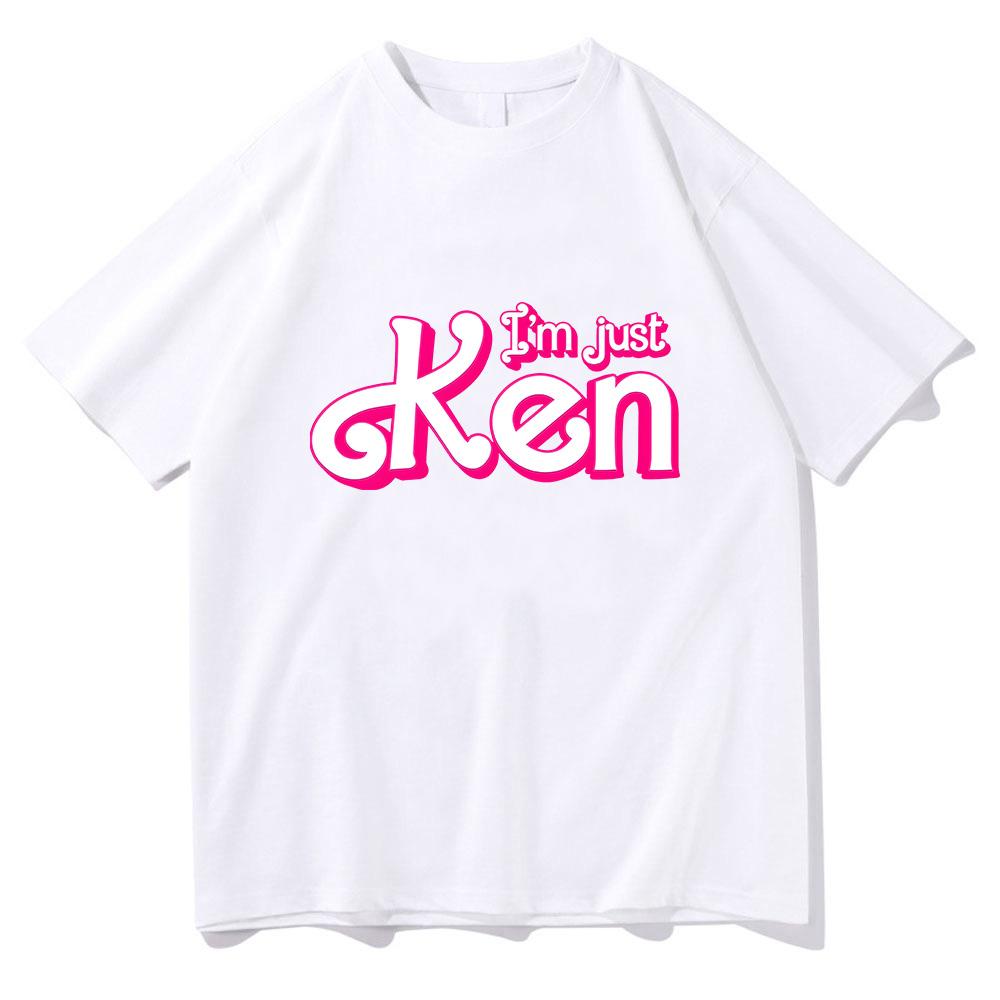 I'm Just Ken RyanGosling T-shir for Spring Round Neck Tee-shirt Graphic Printing Cotton Tshirt Ropa Hombre Comfortable Clothing