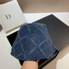 French Paris Designer Gypsy Denim Bucket Hat Japanese Broken Face Small Sunshade Bucket Hat