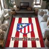 Atletico Madrid Personalized Name Carpet Suitable for Hallway Balcony Game Room Kitchen Antislip Carpet Anime Office Decor Spiritual Gift