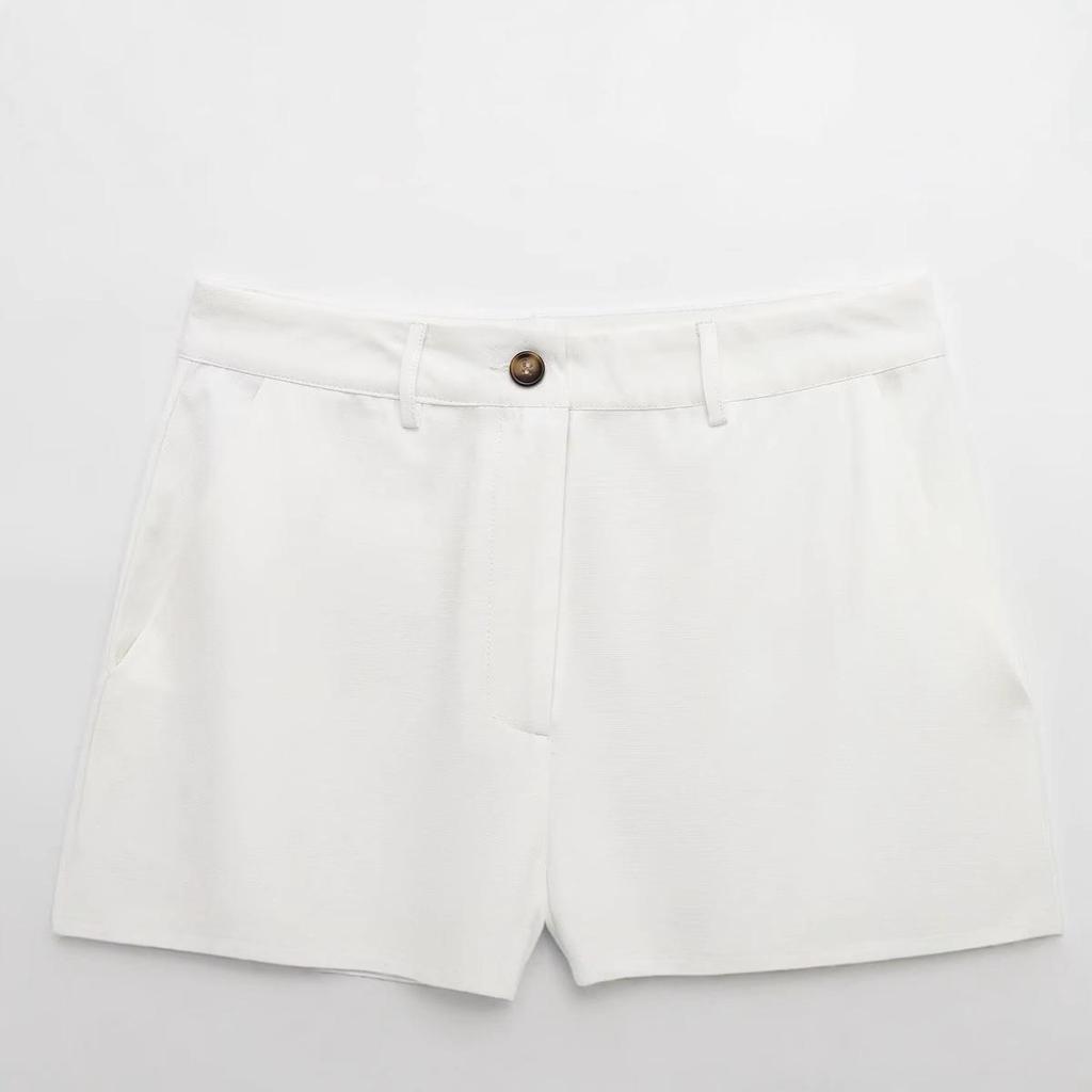 2025 Spring Women's Fashion Linen Wide-Leg Pants, European & American Style