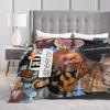 Ed Sheeran Tour Flannel Blanket  Soft Warm Throw Blanket for Couch Bed Picnic Print Bedspread Sofa Bed Cover