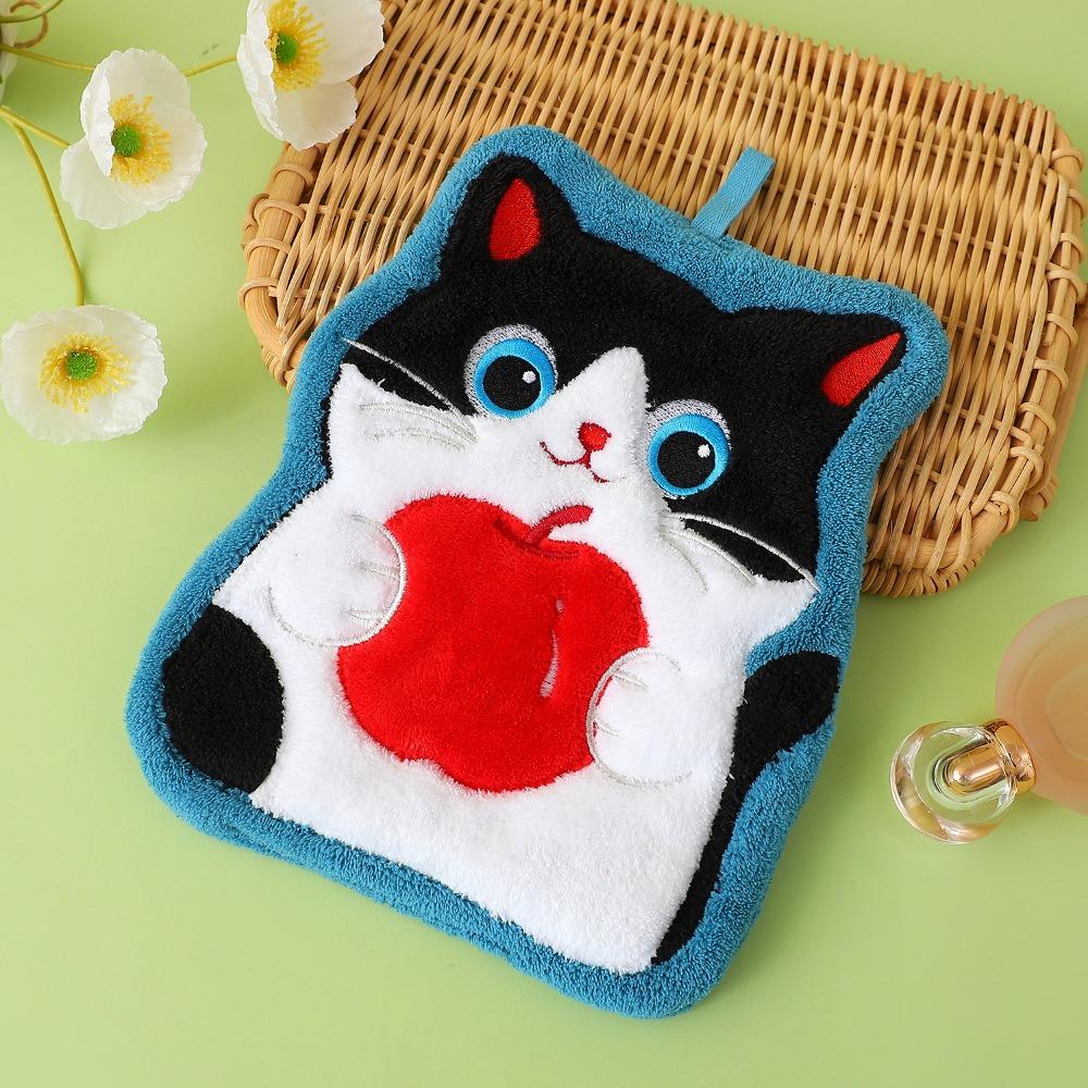 Coral Fleece Hand Towel Soft Washcloth High Quality Kitchen Toilet Handkerchief