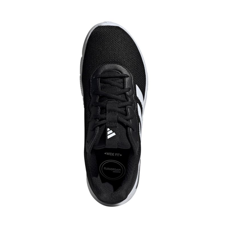 Adidas cloudfoam flex laces sneakers breathable upper Black/White