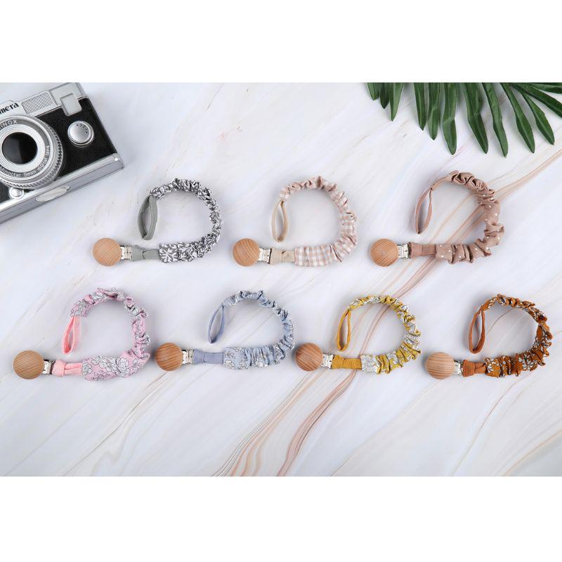 Baby Infant Cotton Pacifier Clip for Newborn Teething Soother Chew Dummy Chains