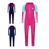 Maillot de bain une pièce à manches longues pour filles, protection anti-UV, fermeture éclair sur le devant, combinaison intégrale pour le surf, la plage, la piscine, l'entraînement