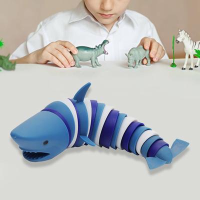 Ocean Shark Squeeze Fidget Toy Articulated Stim Toys Anti-stress Flexible Cartoon