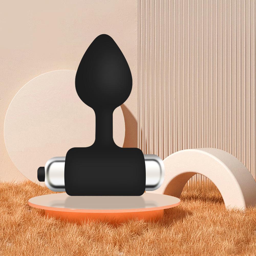 Butt Plug with Vibrator Momen Men Prostate Massager Anal Stimulator Silicone Buttplug Masturbator For Adult Anal Plug Sex Toys