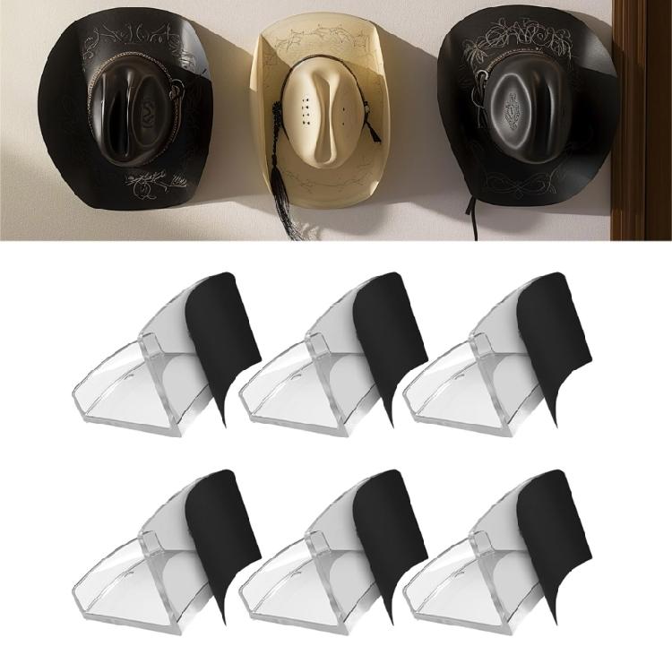 4/6/8/12pcs Baseball Caps Hangers Hat Organizer Wall Mounted Hat Display Shelf