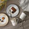 Noritake Mugs (Color-Changing Pair Set) Approx. 395cc, Trefolio Gold and Platinum, Gold and Platinum Bone China, P93656/4945-57