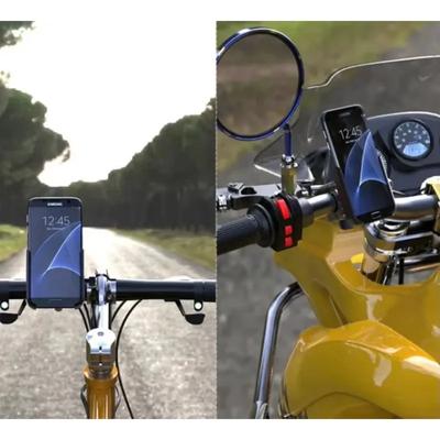 Motorcycle Bike Bicycle Phone Holder Aluminum Alloy Anti-Slip Bracket GPS Clip Adjustable Phone Stand Motorbike Accessories
