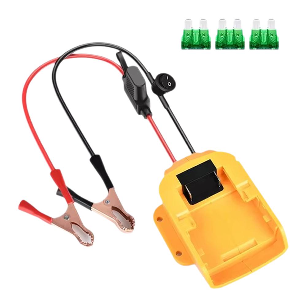 For Makita/ For /milwaukee 18v Lithium-ion Battery Car Starter Emergency Power Supply Kit With Fuse And Switch J2z3