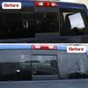 2X Hinteres Mittelfenster Dekor Aufkleber Zierleisten Aufkleber für Dodge Ram 2011+ Zubehör