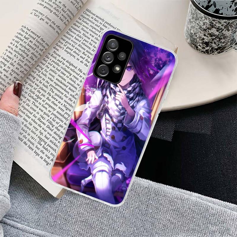 Cool Anime Danganronpa Phone Case For Samsung Galaxy S10 S21 S22 Plus Ultra A91 A51 A21S A12 Transparent Phone Cover