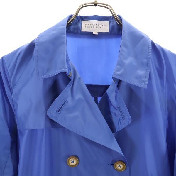 MACKINTOSH PHILOSOPHY Sanyo Shokai trench coat 38 Blue Women Used